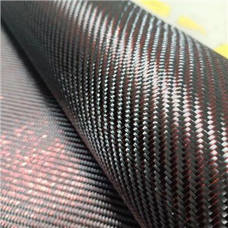 Rød metallisk karbonfiber